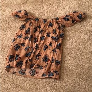 FLORAL AQUA SHIRT